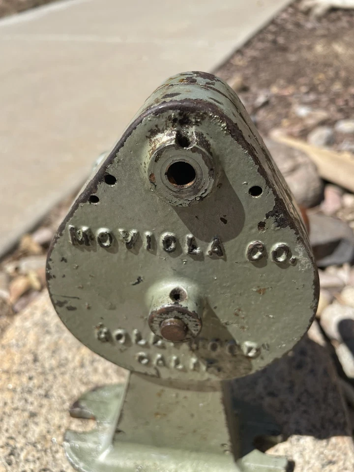 Antigua rebobinadora de película Moviola de colección Hollywood California Foto 2 de 4