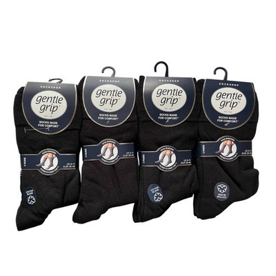 Weiche nicht elastische Herrensocken sanfter Griff Wabenoberteil UK 6-11 bindend schwarz