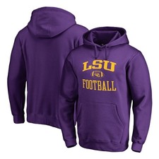 Men's Purple LSU Tigers First Sprint Pullover Hoodie