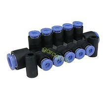 SMC KM11-06-10-6 PBT Push-To-Connect Tubing Manifold, 6 mm Tube OD