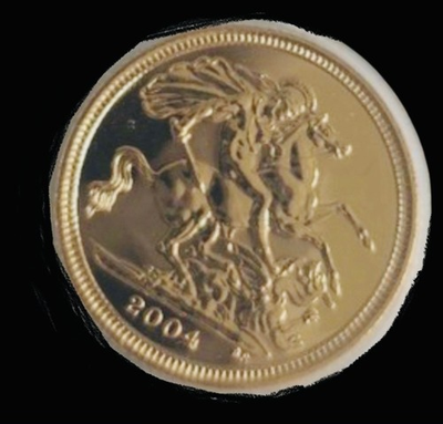 #ad #ad TO POST AFTER 6 1 04 22k half sovereign coin uncirculated approx 4g solid gold GBP 423.82