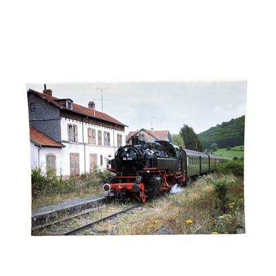 Ansichtskarte Postkarte Eisenbahn Zug Lok 86 346 Bahnhof Wasselone Elsass Ungl.