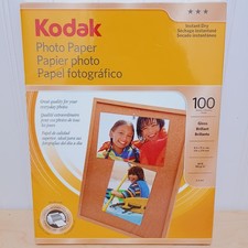 Kodak Photo Paper Gloss 100 Sheets 8.5 x 11 Brilliant 820 9017 New Unopened