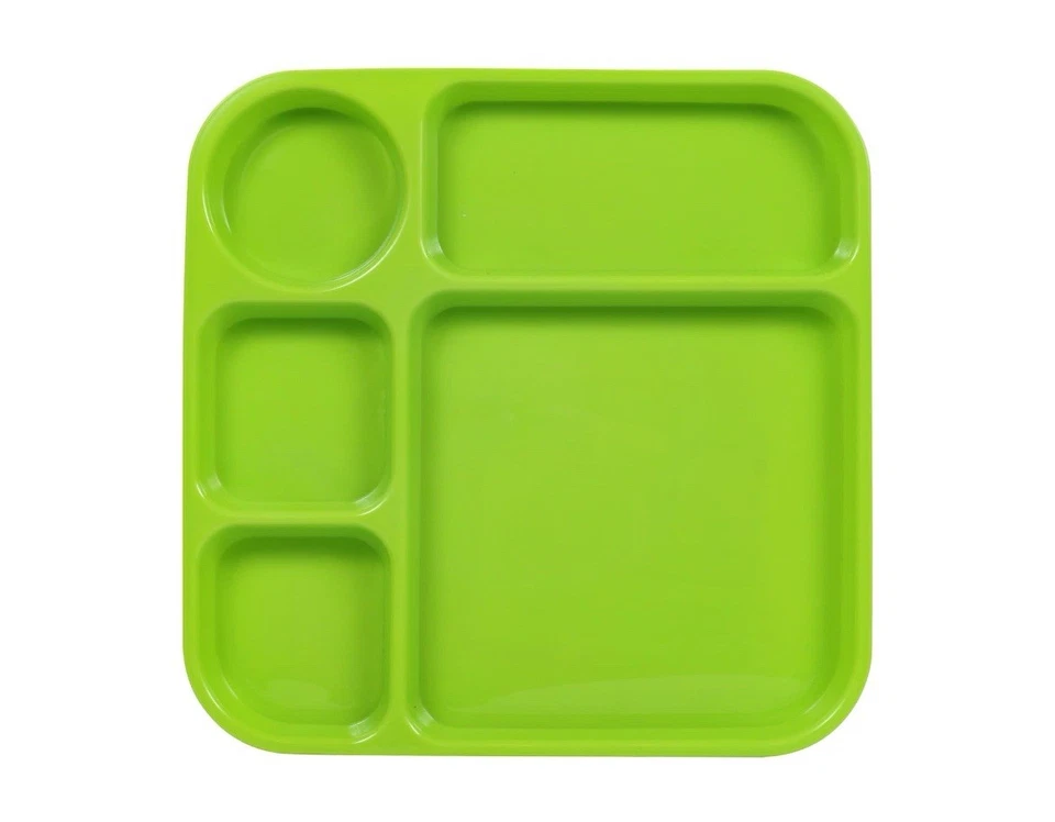 Set 4- Lunch Trays, 10x10in Kids Plate Dinner- Cooking Concepts - Image 3 of 4
