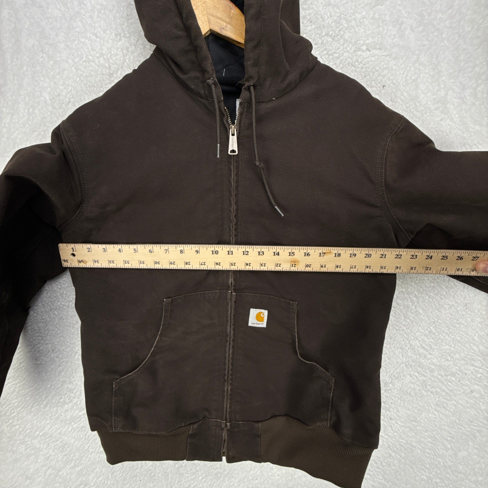 Carhartt Sandstone Active Jacket Quilt Lined Womens Medium WJ130 DKB Dark Brown image 5