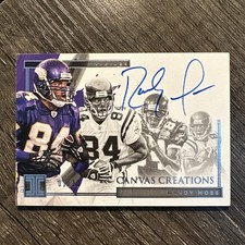 Randy Moss 2021 Panini Impeccable Canvas Creations Silver Auto 01/10 Vikings