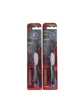 2 Pack Colgate 360 Optic White Sonic Powered Vibrating Soft Toothbrush 