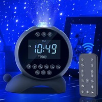 Arvov Wecker Sternenhimmel Projektor,Galaxy Nachtlicht Bluetooth Lautsprecher