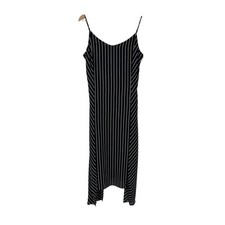 Banana Republic Striped Cami Dress Sleeveless Casual Black White Size 12