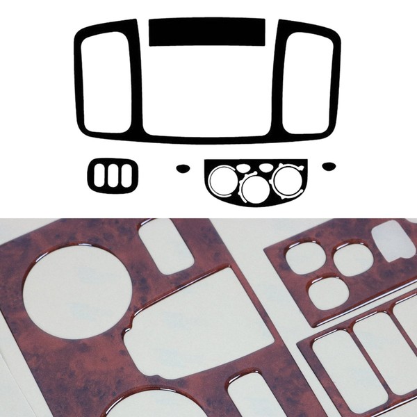 Innenraum Dekor Cockpit FüR Renault Trafic Opel Vivaro 2001-14 Wurzelholz Optik-image