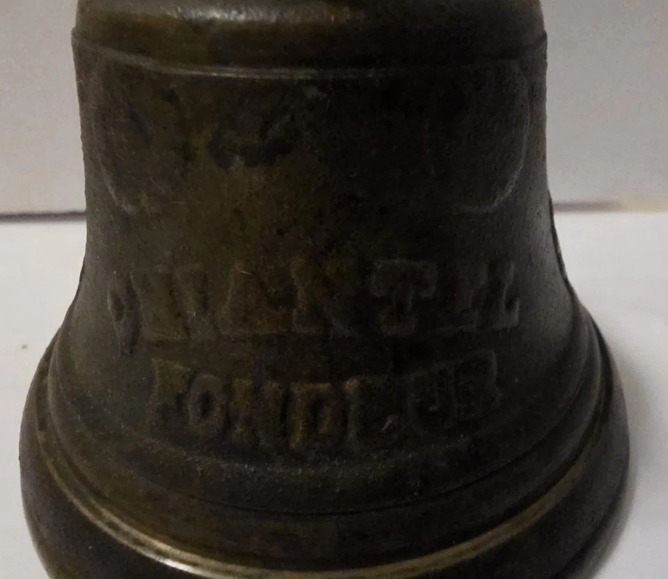 antique brass cow goat bell 1878 Saignelegier Chantel Fondeur - Image 4 of 4