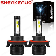 9008 H13 LED Headlight For Jeep Wrangler JK 2007-2026 High Low Light Bulbs White