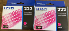 2 GENUINE Epson 222 MAGENTA Ink NEW SEALED in BOX for XP-5200 WF-2960
