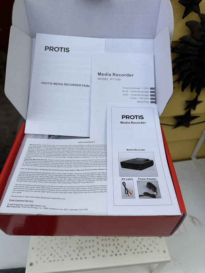 PROTIS Multi-function Media Recorder PT1190 DVD Recorder / Player HDMI USB. NEW - Image 4 of 4