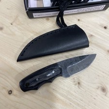 Black Forge Knives Carbon Steel Knife & Sheath 2” Blade BRAND NEW in Box