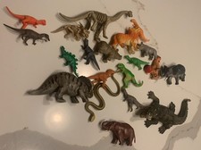 Lot Of 20 Plastic Dinosaur Snake Elephant Animals Figure Toys