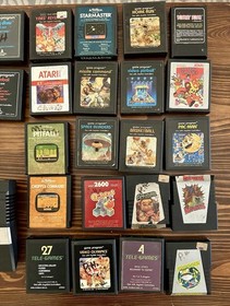 Vintage Atari 2600 Jr Console Bundle - 32 Games & 3 Controllers - POWERS ON