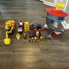 Paw Patrol Lot Lookout Tower Vehicles Figures Huge Set Pups Cars