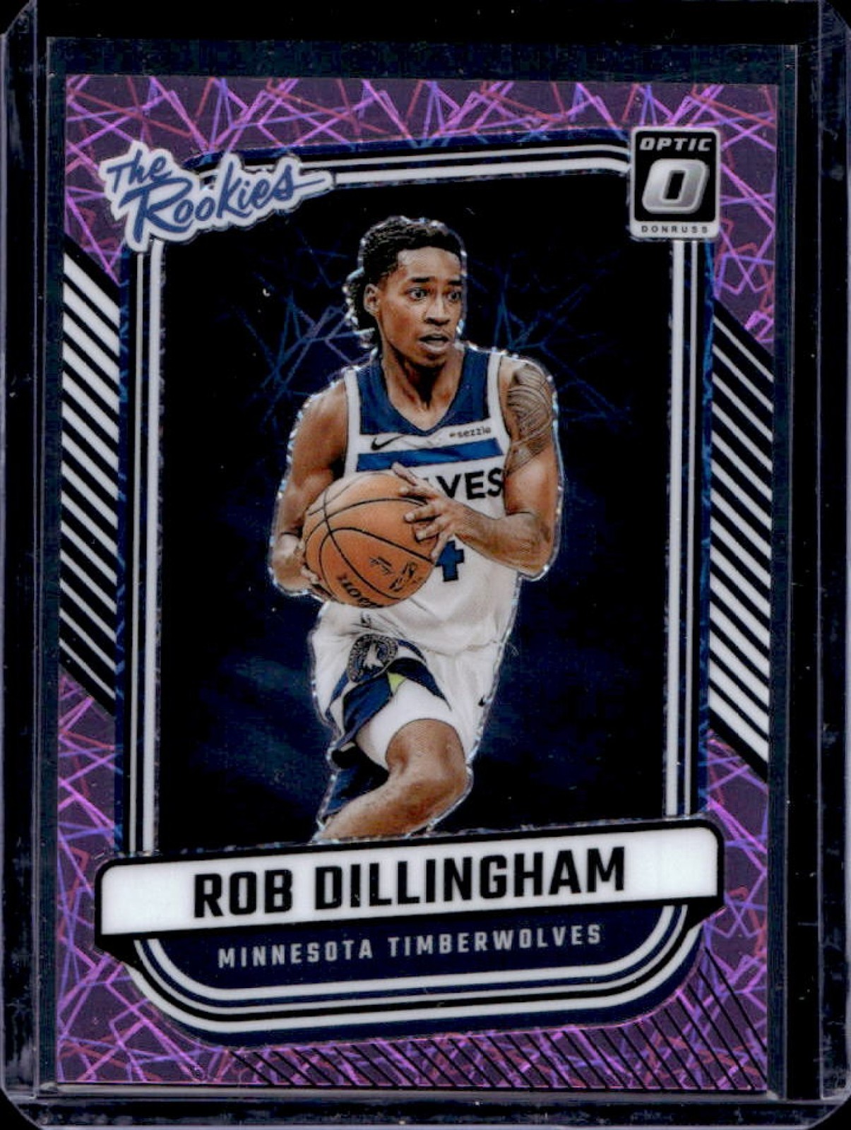 2024-25 Donruss Optic Rob Dillingham The Rookies Pink Velocity RC #/79