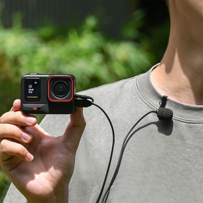 Neu Mini Lavalier Mikrofon Clip-on Lav Mic für Insta360 Ace/Ace Pro Kameras