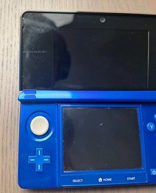 Nintendo 3DS Cobalt Blue Region Free Console 16GB Tested w/ Charger & Stylus