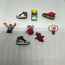Lot of 9 Basketball Sneaker Shoe Charms Sports Theme for Clogs