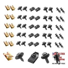 100 PCS Car Body Fasteners Assortment Kit, Bumper Fender Splash Guard Screws