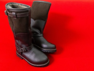 MEINDL Kiruna Men Brown Fur Leather Winter Boots US 9.5 / EU 43 / UK 8.5  Shoes