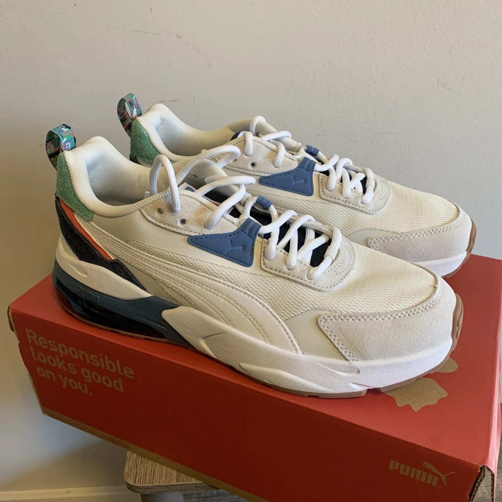 Puma Vis2k Sl Year Of Sports Lace Up Mens Sneakers Casual Shoes 39781702 Size 10 thumbnail 3