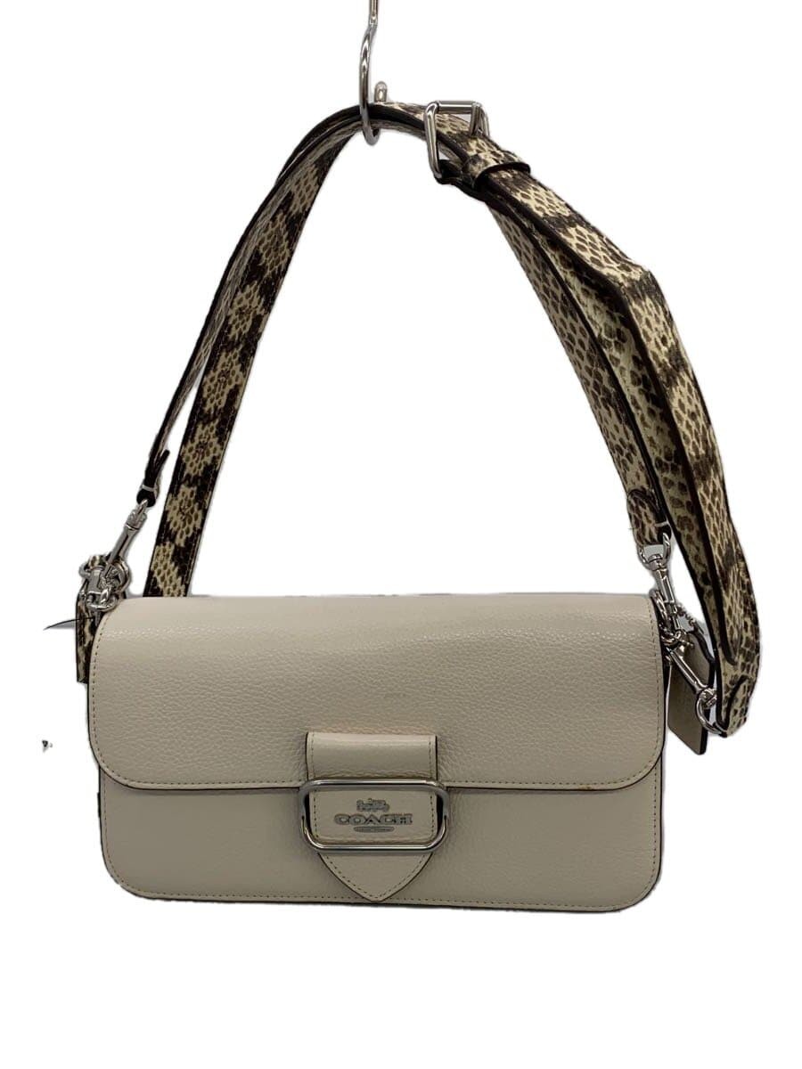 COACH Leather Shoulder Bag in White Style CE561