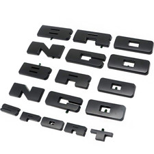 Grille Letter Overlay Black Tailgate Emblem Badge Decal Cover For Bronco Sport