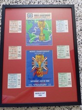Authentic 1966 World Cup Tickets Final Programme And Tournament Programme Signed