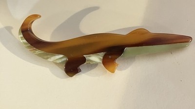LEA Stein Brooch PIN PARIS Alligator