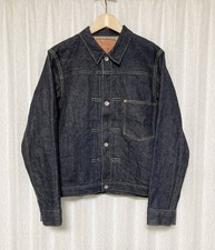 The Real McCoy's S003J Wartime Model 1st Indigo Denim Jacket, Size 42, MJ20024