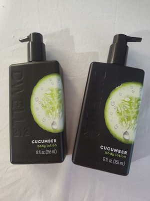 Dwell 212 Cucumber Body Lotion 12oz. New Sealed  2 Pack Deal