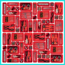 45 Pack Tool Box Organizer Tool Tray Dividers, Toolbox Drawer Organizers Stor...