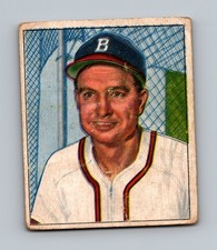 1950 Bowman #111 Walker Cooper LOW GRADE Vintage Baseball Card