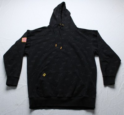 All American Men's Roughneck HWMF Heavyweight Pullover Hoodie AP2 Black Medium