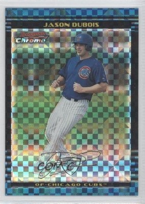 2002 Bowman Chrome Draft Picks & Prospects X-Fractor Jason Dubois Rookie RC 0c2