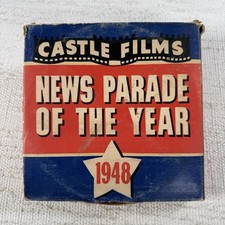 Castle films NEWS PARADE of the Year 1948 B W 16 mm film reel