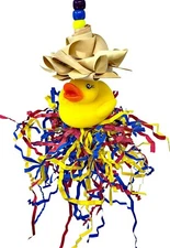 1659 Ducky Hat Bird Toy parrot cage toys cages cockatiel lovebird parakeet finch