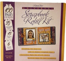 Memory Stor Universal Scrapbook Refill Kit Archival 12"x12" 100 Pgs/50 Sheet NEW