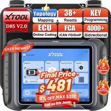 2025 XTOOL D8S Topology MAP E.CU Coding Scann...