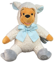 Winnie the Pooh Lamb Plush 2016 Disney Store Easter Wool Genuine Authentic  Tag