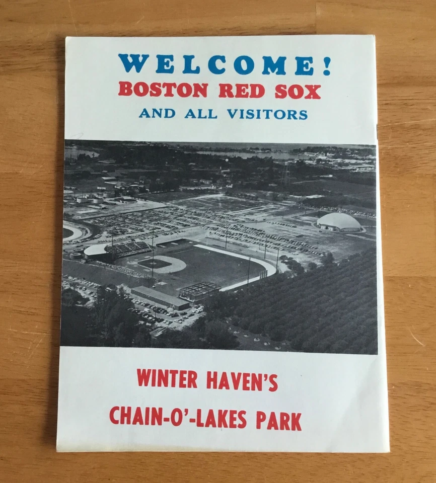 1971 Boston Red Sox Official MLB Baseball Spring Training Program Scorecard Rare - Image 3 of 3