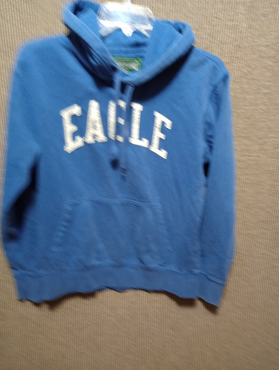 Sweat à Capuche Garçon American Eagle - Bleu - Taille Regular - Manches Longues