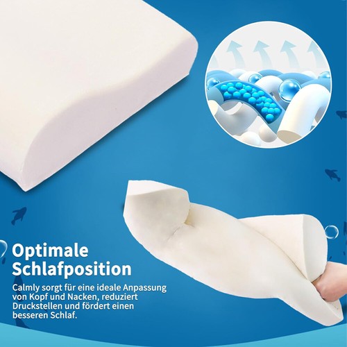 Calmlye Cuscino per Bambini Ergonomico Delicato sulla Pelle Traspirante 45x27x7/5cm DHL - Foto 5 di 14
