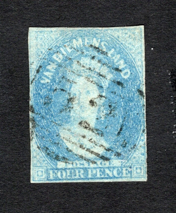 Australia Tasmania  1857 stamp SG#36 START15%ONLY used CV=36$
