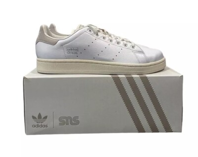 Adidas Official SNS Stan Smith Men’s Sz 12 Casual Retro Shoe White Gray  Sneaker