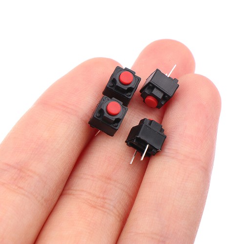 10Pcs Mute Button Silent Switch Wireless Mouse Button Micro Switch 6*6*7-mx